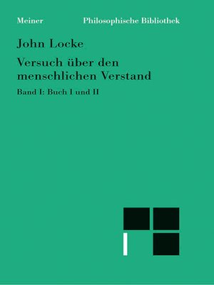 cover image of Versuch über den menschlichen Verstand. Band I
